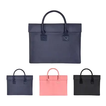 

15.6 inch Handle Design Solid Color Tablets Laptop Notebook Sleeve Case Carry Bag Shockproof Handbag Suitable For Macbook