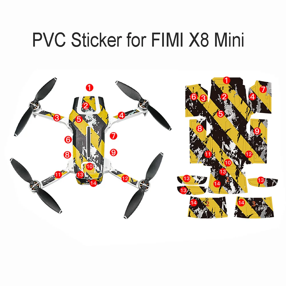 Защитная пленка FIMI X8 Mini ПВХ наклейки водонепроницаемые устойчивые к царапинам |