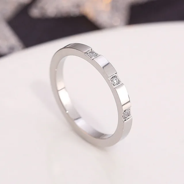 1MM Thin Titanium Steel Silver color Couple Ring Simple Fashion Rose Gold Color Finger Ring For Women and Men mens gifts 12