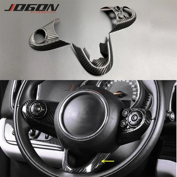 

Carbon Fiber Made Car Steering Wheel Button Frame Trim Sticker Decoration For MINI Cooper JCW F54 F55 F56 F57 F60