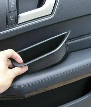 

Accessories For Mercedes-Benz E Class W204 2008 - 2014 Inner Car Rear Door Armrest Storage Box Pocket 2pcs