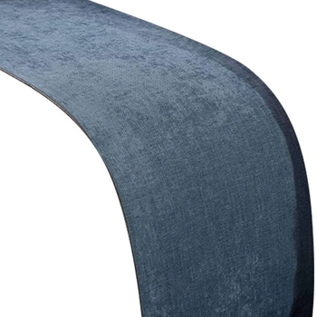 

Solid Color Chenille Soft No Fading Modern Bed Runner Bedding Scarf Protection, Blue