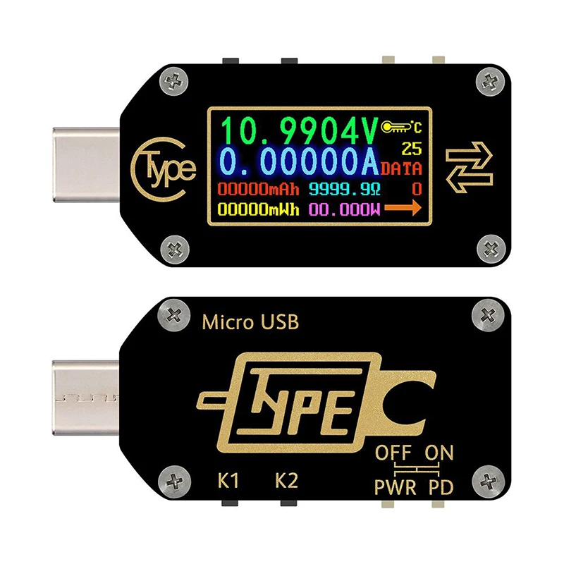 TC66/TC66C type-C PD триггер USB-C амперметр вольтметр напряжение 2 способ измеритель тока мультиметр PD зарядное устройство батарея USB Тестер