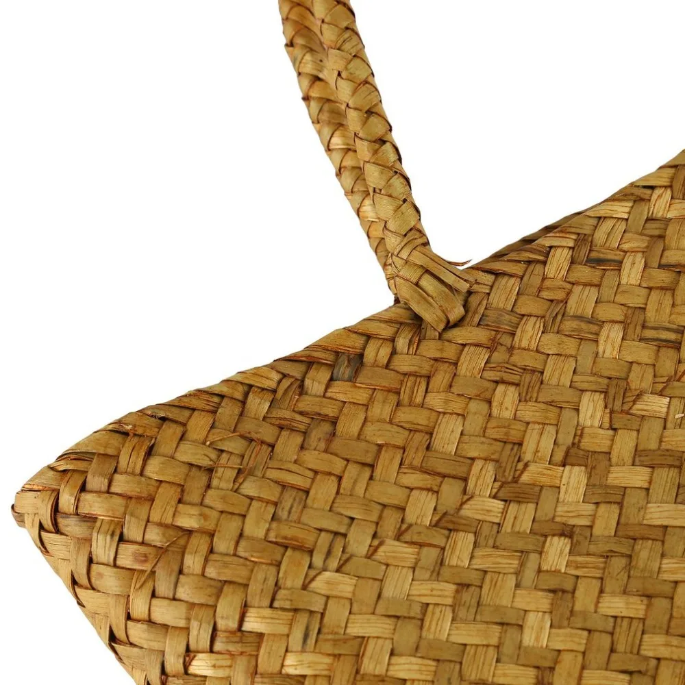 Shoulder Bag Women's Retro Embroidery Cane Grass Woven Beach Hand Bag Dropshipping