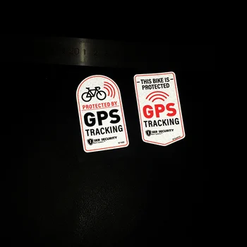 

NO.S235 Bicycle Reflective Safety Warning Sticker GPS Tracking Protected Anti-theft Waterproof Sticker Motorbike Stickers