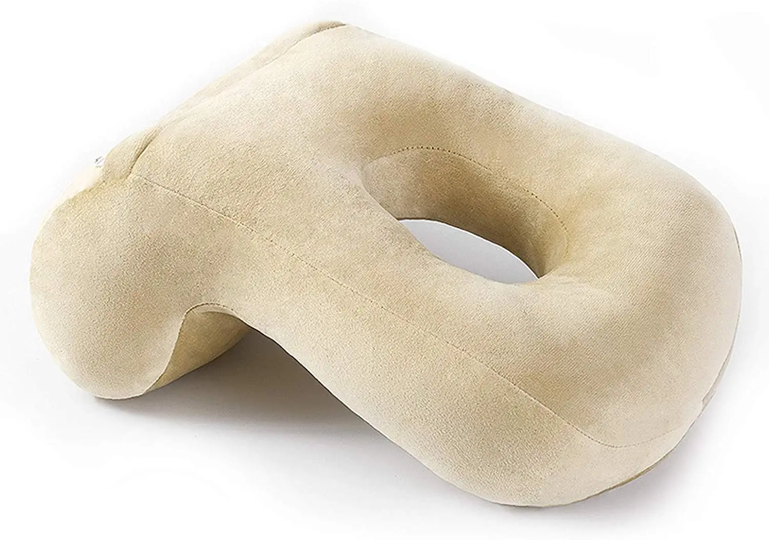 

Desk Nap Sleeping Face Pillow with Arm Rest New Nap Pillow Sleepy Hollow Plush Simple Solid Color Pillow Cushion for Travel