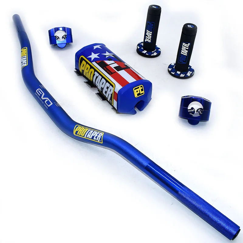 PROTAPER Handlebar with Bar 1 1/8" Handle bar Pads Grips Pit Pro Racing