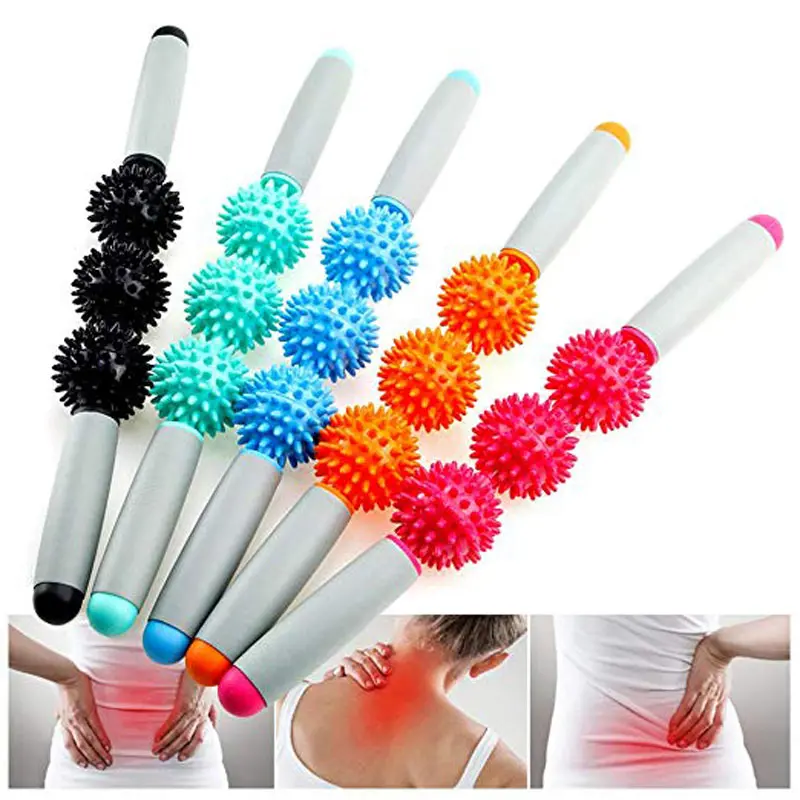 

New Yoga Massage Stick Relax Muscle Roller Anti Cellulite Slimming Muscle Body Massage Stick Massage Roller Relax Tool With box