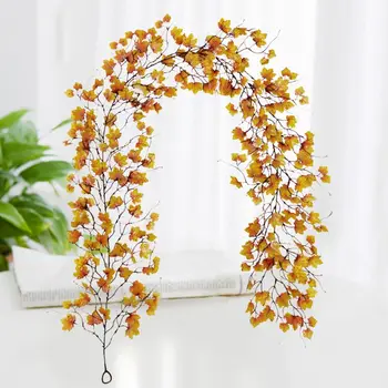 

Harvest Festival Decoration Winding Flower Vine Artificial Christmas Simulation Rattan Hanging Branches for Front Door Festive