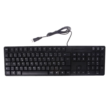 

Russian/ English Silent Keyboard Waterproof Office Keyboard for Windows Computer