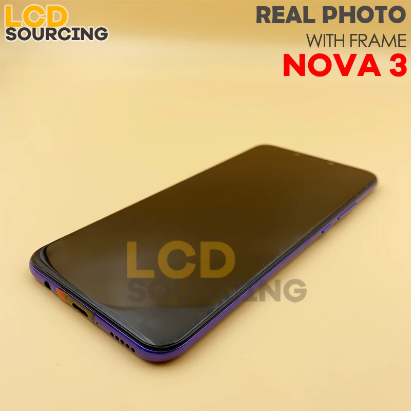 6," для huawei Nova 3 lcd PAR LX1 сенсорный экран панель дигитайзер сборка Рамка для Nova 3i дисплей Замена INE-LX2