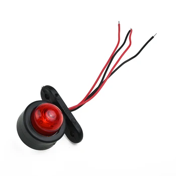 

Car Side Marker Light Trailer Truck 2Pcs Van E17209 2x Plastic 2* 12/24V LED Red