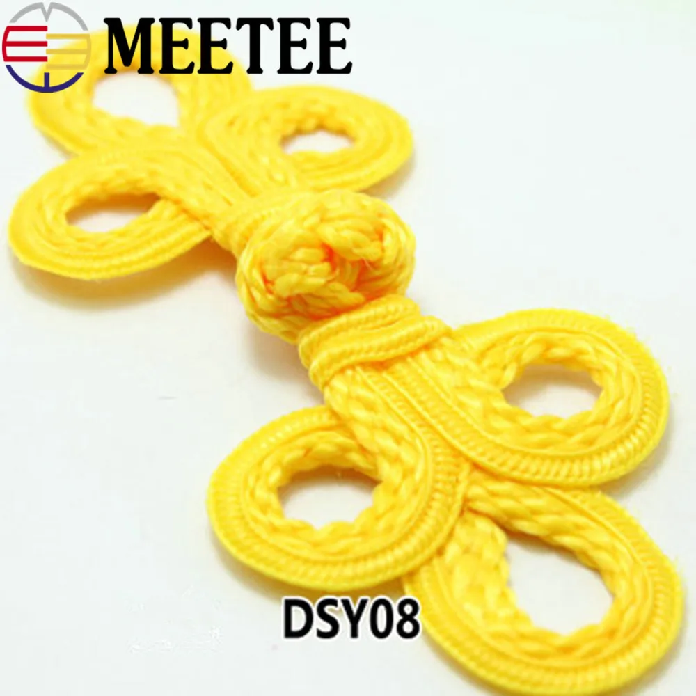 Meetee, 10 шт., китайский узел, пуговицы для пальто Cheongsam, костюмы Tang, китайская лягушка, застежка на пуговицах, декоративная швейная пряжка, B5-1