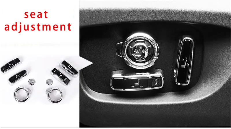 Для Jaguar XF XFL сиденье из углеродного волокна Регулировка литья отделка 8 шт