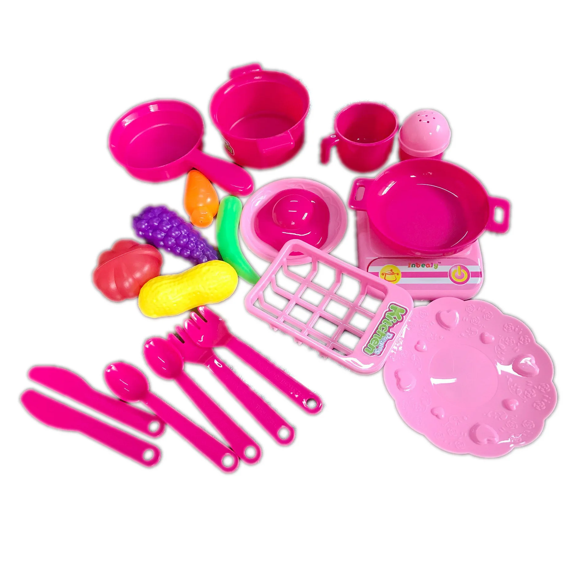 21 Pieces Children Play House Model Kitchen Toy Kids Cooking Kitchenware Tableware Set AliExpress Amazon