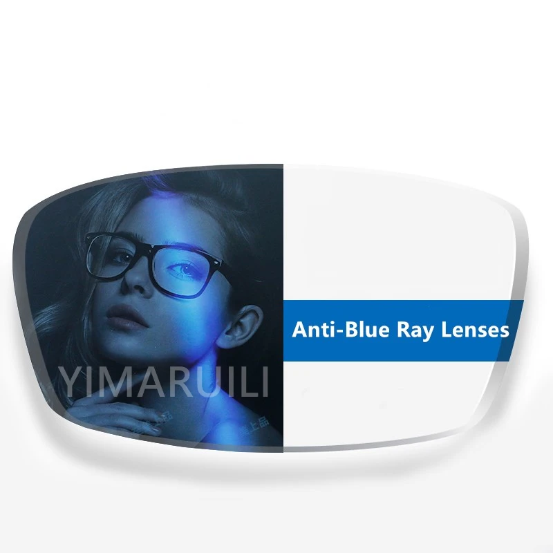 YIMARUILI 1 56 61 67 74 Анти Blue Ray CR 39 смолы рецептурные линзы для близоруких и