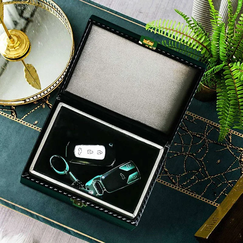 

Car Key Signal Blocker Box, Faraday Box for Car Keys,for Keyless Entry, RFID Phone Signal Blocking Case and Signal Blocker Pouch