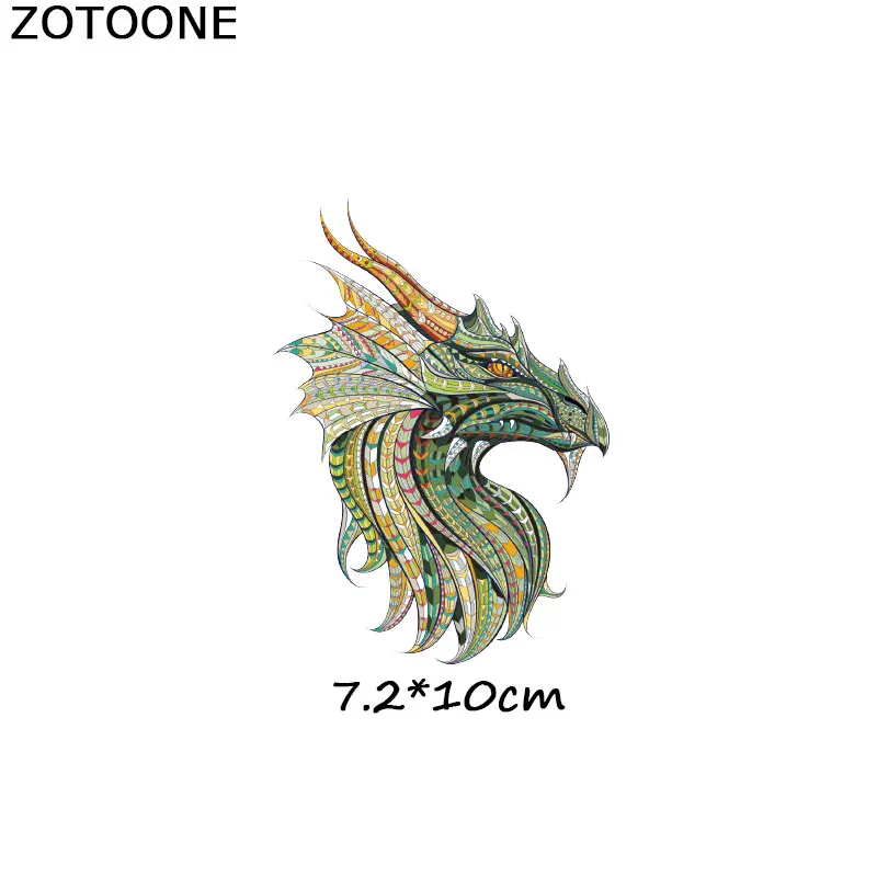 ZOTOONE наклейки с животными для железной одежды аксессуары DIY футболки Платья моющиеся теплопередачи - Цвет: ZT1062