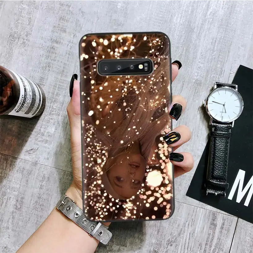 Ариана Гранде без слез черный чехол для телефона samsung Galaxy S10+ Plus Lite Note 10 9 8 S9 S8 J4 J6+ Plus S7 S6 Edge Capa