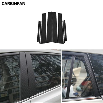 

Car Styling Carbon Fiber Window Trim Garnish Pillar Middle Sticker Decoration Film Stickers For Toyota RAV4 RAV 4 2014-2018