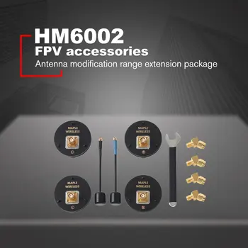 

Upgrade antenna kit for DJI FPV System 5.8GHz Triple Feed Patch Antenna SMA / RP SMA Directional Circular Polarized Antenna