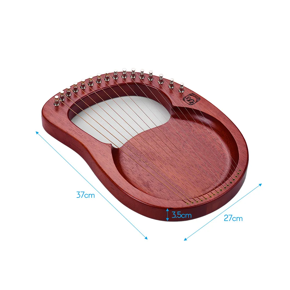 Walter. T16-String деревянные Lyre harp металлические струны массив красного дерева струнный инструмент с сумкой настроечный Ключ Ткань для очистки