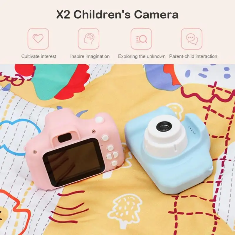 1080P 720P Mini Digital Camera for Children Kids Baby Cameras Camcorder Video Child Cam Recorder Digital Camcorders Blue Pink