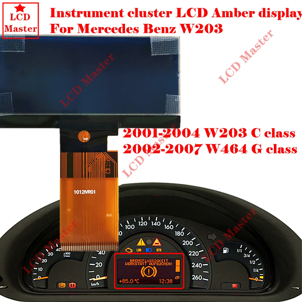 LCD Display Screen for Mercedes Benz W203 C Class 2000-2004/W463 G class 2002-07 Instrument Cluster Dashboard Pixel Repair 1pcs lcd display,instrument cluster display