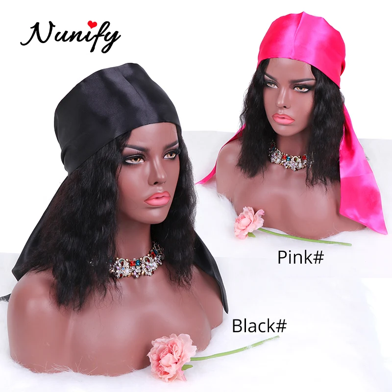 Nunify Hair Tie Band Virgin Extensions Wrapping Satin Silk Frontal Headban Custom Edge Scraf Wrap Headband Belt | Шиньоны и парики
