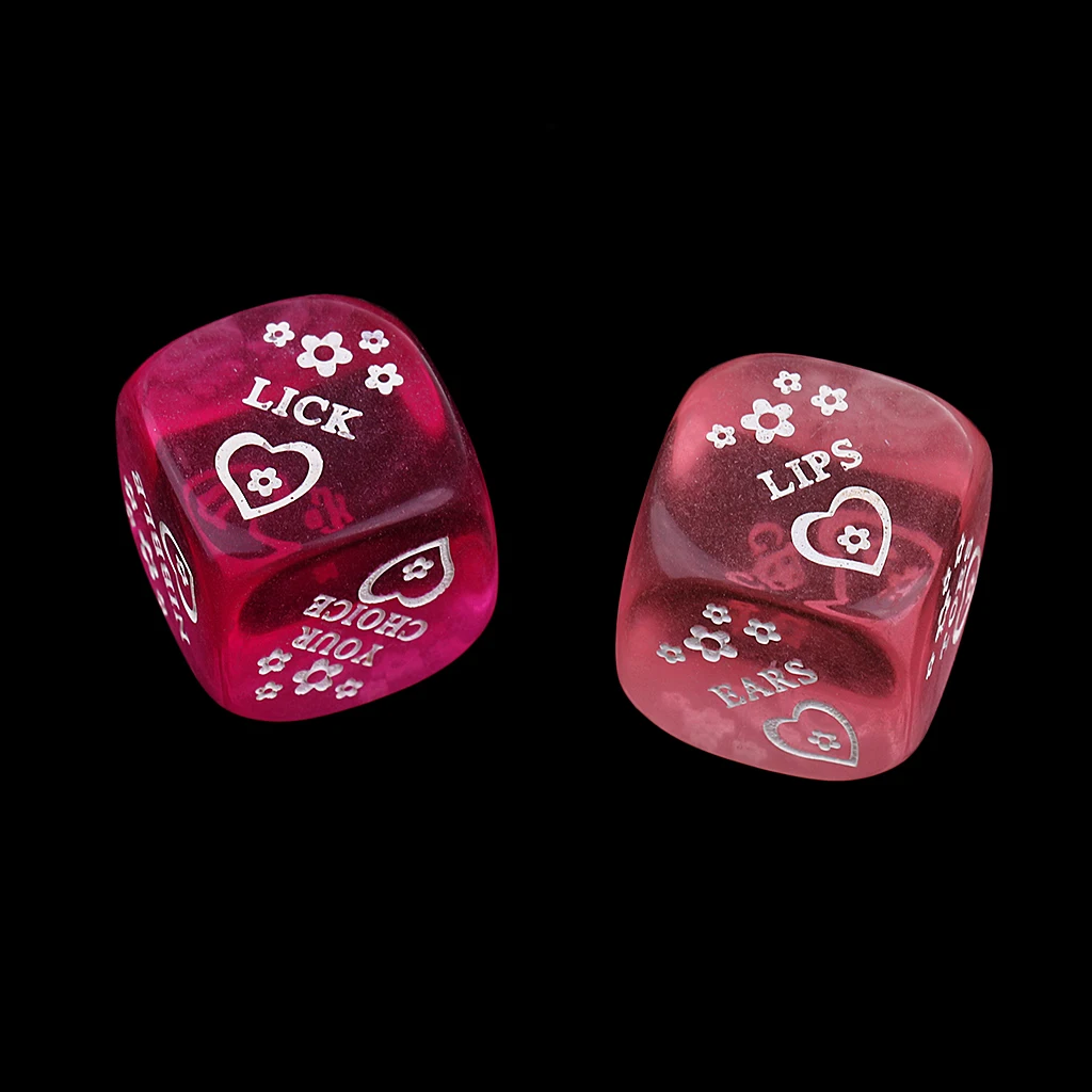 2 [шт кубики D6 игрушка добавить пряный для взрослых холостяк светящийся