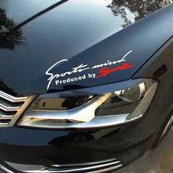 Autocollant en vinyle réfléchissant pour voiture de course, 1 pièce, noir, rouge, voiture de course, Auto réfléchissant, voiture TRD, graphique, lettre de personnalité, 19cm x 7cm, populaire 