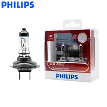 Philips H7 12V 55W X-treme Vision Car Head Light Bright Halogen Lamps ECE Original Auto Bulbs More Vision 12972XV S2, Pair