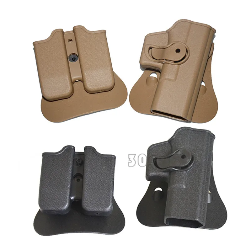 IMI Стиль полимерный пистолет весло кобура и подсумок Подходит Glock 17/19 аксессуары