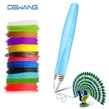 

DEWANG 3D Printing Pen for Kids Professional 3D Drawing Pen 1.75mm PCL Filament USB Charging 3D Printer Pen Birthday Gift