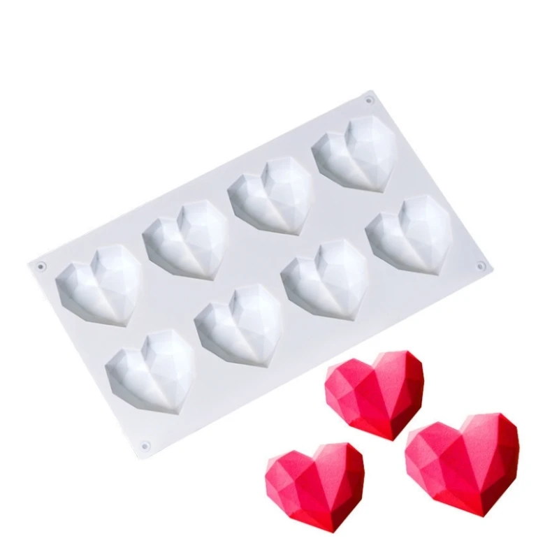 3D Amour Coeur Forme Moules 15 Trous Silicone Moules Coeur Pâtisserie