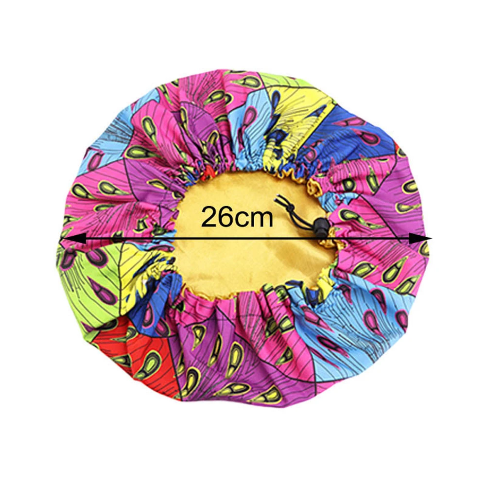 Kids Girls Night Sleep Cap Satin Elastic Band Africa Bonnet Hat Hair Care Head Cover Adjust Hair Loss Hat Beanies Skullies