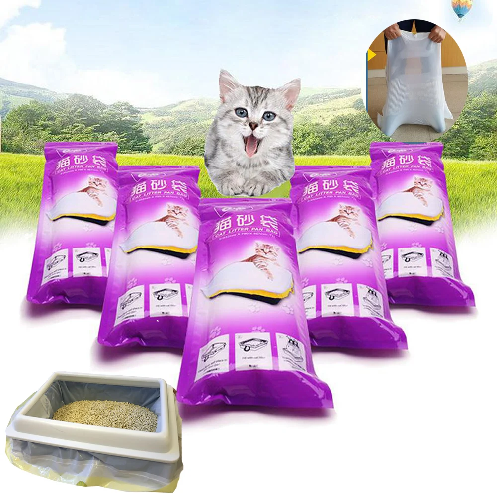 7PCSPetCatLitterBagCatsLitterBoxMatDutyDrawstringCatLitter