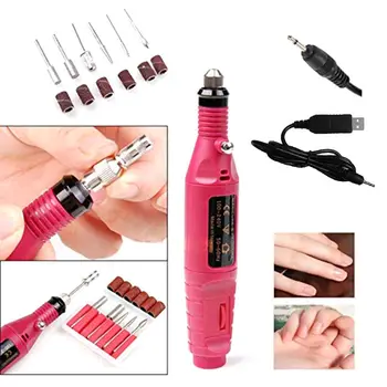 

1set 6 Bits Electric Manicure Machine Nail Art Drill Bit Pen Gel Polish File Tool Tips Whosale&Dropship