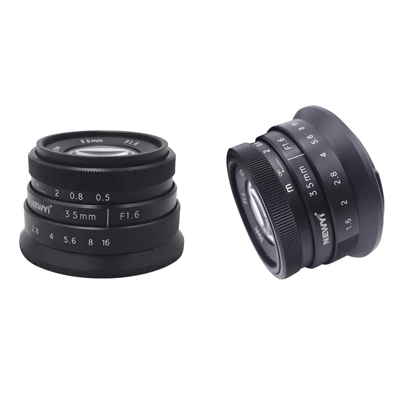 Топ NEWYI 35 мм F/1 6 ручной фокус MF основной объектив для Canon EOS M M2 M3 M5 M6 M10 M100 черный и Sony
