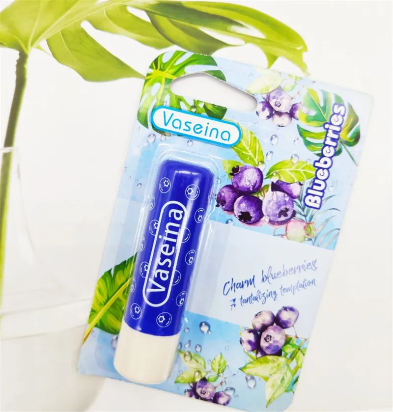Natural Nutritious Lip Balm Cute Makeup Long Lasting Moisturizing Lips Balm Cosmetics Fruit Favour Lip Balm - Color: Blueberry