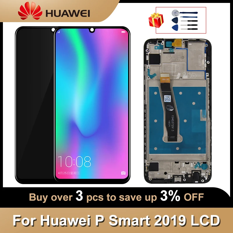 6 21 &quotдля Huawei P Smart 2019 ЖК POT LX1 L21 экран дисплея LX3 дисплей с сенсорным экраном