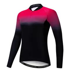 2019 Велоспорт Джерси с длинным рукавом женский велосипед Джерси Дорога MTB велосипедная рубашка дорожная одежда для велосипедных гонок