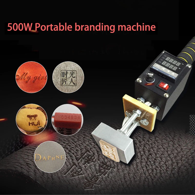 Portable hot stamping adjustable temperature machine leather stamping