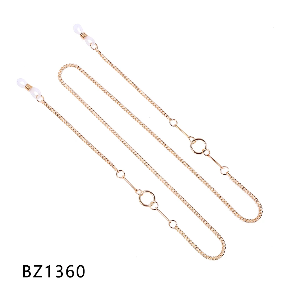 BZ1360 1 шт., модная Нескользящая металлическая цепочка для очков, держатель для очков, ожерелье для чтения, шнурок для очков, шнуры для очков, держатель для очков - Цвет: BZ1360