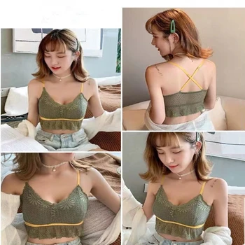 

Summer Grils Seamless Anti-glare Fashion Anti-light Tube Top Nylon Sports Bra Bra