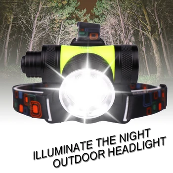 

LED Headlight Waterproof Torch Light With Yellow Light Work Light Outdoor Outdoor Sports Head Torch Work Light