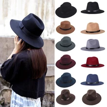 Новинка, модная мужская шляпа Fedoras для женщин, модная джазовая шляпа на лето и весну, шерстяная шапка, Уличная Повседневная шляпа Sombrero Mujer