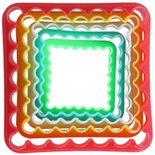 5 шт. форма для печенья для торта печенье для рождественской кухни, квадратный