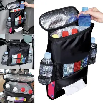 

Car Seat Back Oxford Cloth Insulated Drink Tissue Holder Storage Bag Organizer
