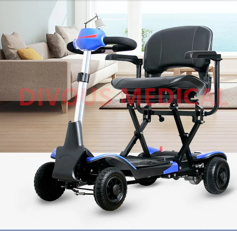 Mobility Scooter For Adult 4 Wheels Automatic Atto Folding Light Weight Electric Elderly Scooter Scooter For Seniors 3
